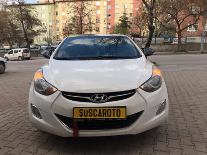 Hyundai Elantra 2011-2016 Cubierta de espejo lateral Batman tipo murciélago, negro piano, plástico ABS