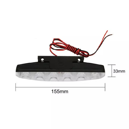 6 LED Luces de circulación diurna DRL Lámpara LED 18W Impermeable ONG16