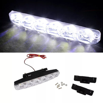 6 LED Luces de circulación diurna DRL Lámpara LED 18W Impermeable ONG16