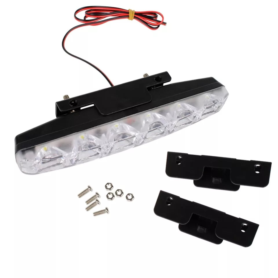 6 LED Luces de circulación diurna DRL Lámpara LED 18W Impermeable ONG16