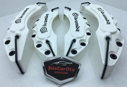 Juego de 4 tapas de pinza de freno Brembo universales para 17'' y más, blancas
