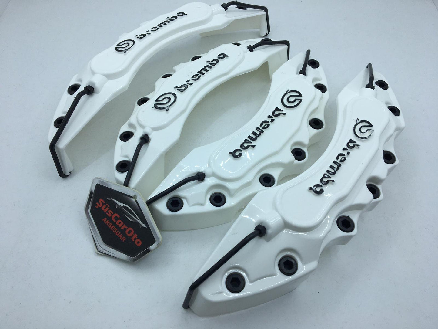 Juego de 4 tapas de pinza de freno Brembo universales para 17'' y más, blancas