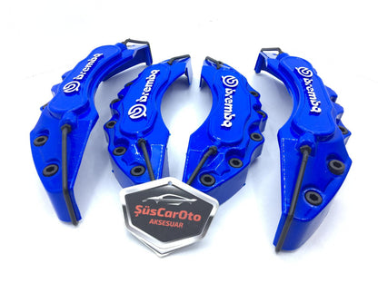 Juego de 4 fundas universales para pinzas de freno Brembo de 17'' y más, azules