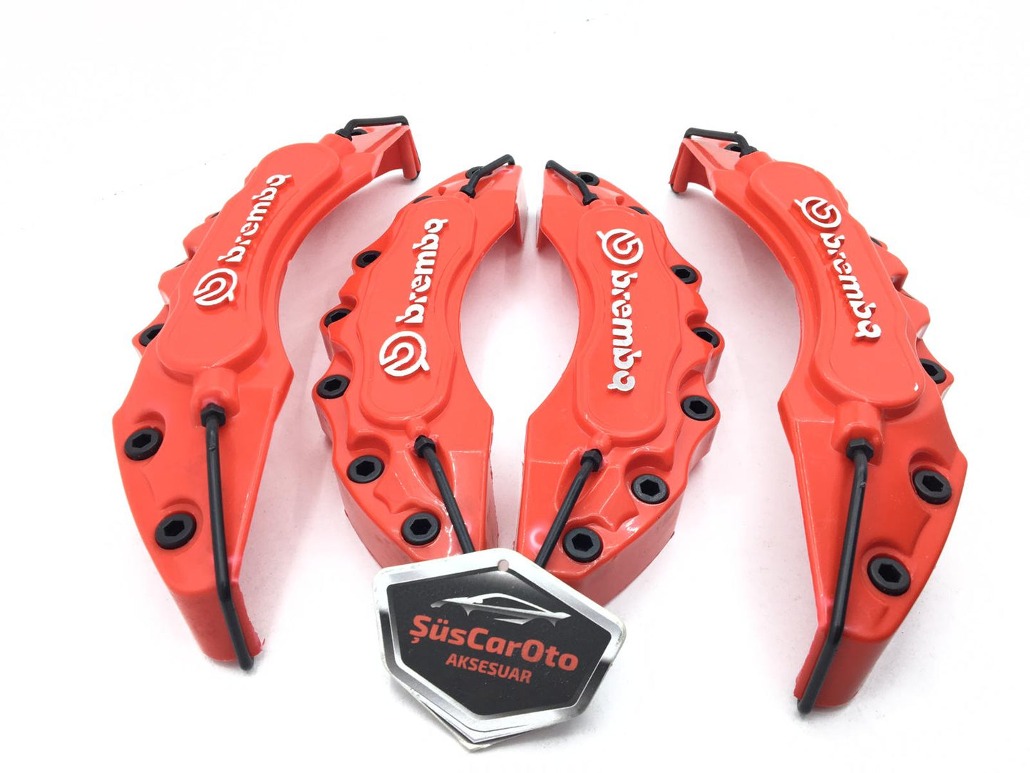 Juego de 4 tapas de pinza de freno Brembo universales para 17'' y más, rojas