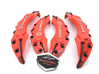 Juego de 4 tapas de pinza de freno Brembo universales para 17'' y más, rojas
