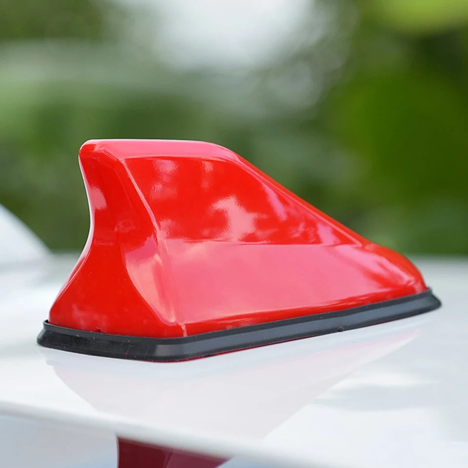 Antena de techo blanca de ballena tiburón, cola de pez eléctrica, tipo nuevo