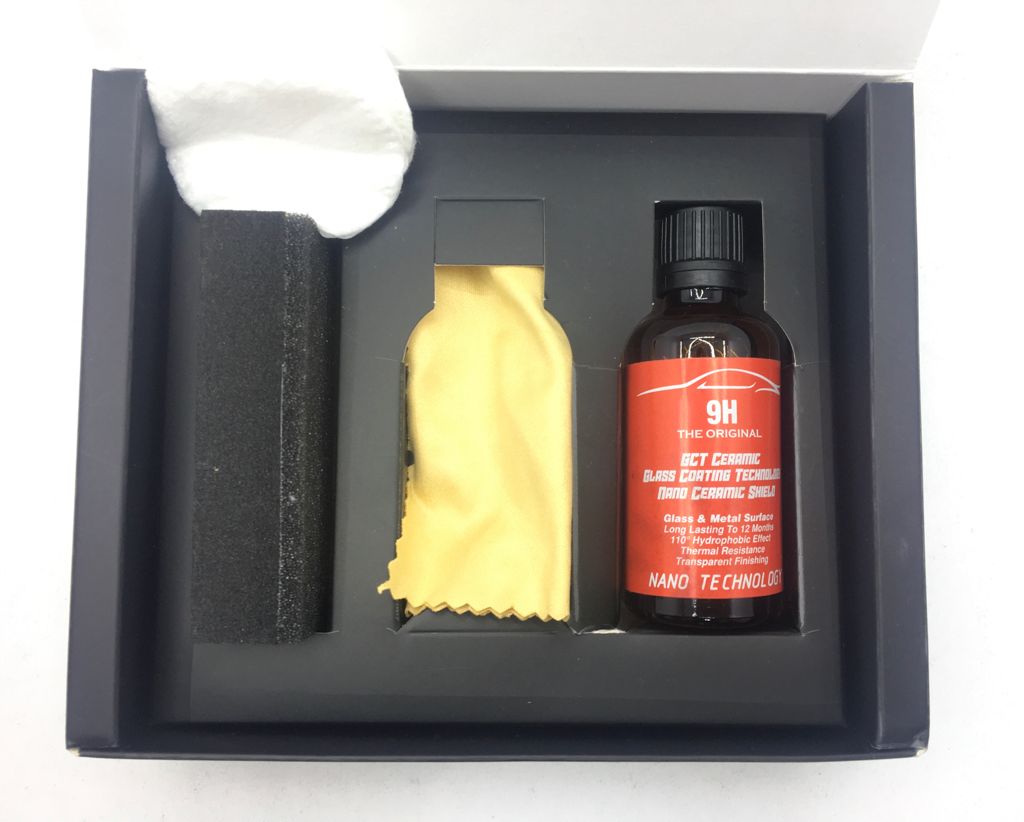 Set de Recubrimiento Cerámico 9H GCT para Coche, Protección Nano Pintura, Pulido de Vehículos