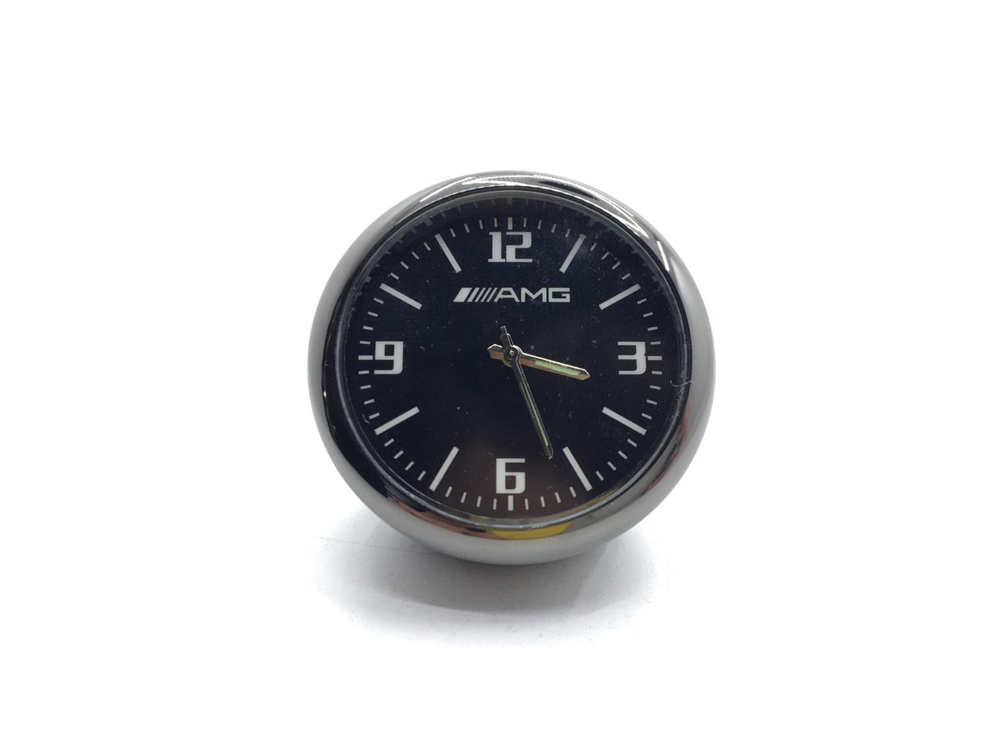 Reloj analógico retro compatible con la ventilación interior del coche y la guantera, con logo AMG