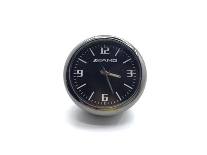 Reloj analógico retro compatible con la ventilación interior del coche y la guantera, con logo AMG