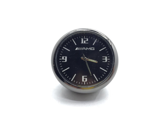 Reloj analógico retro compatible con la ventilación interior del coche y la guantera, con logo AMG