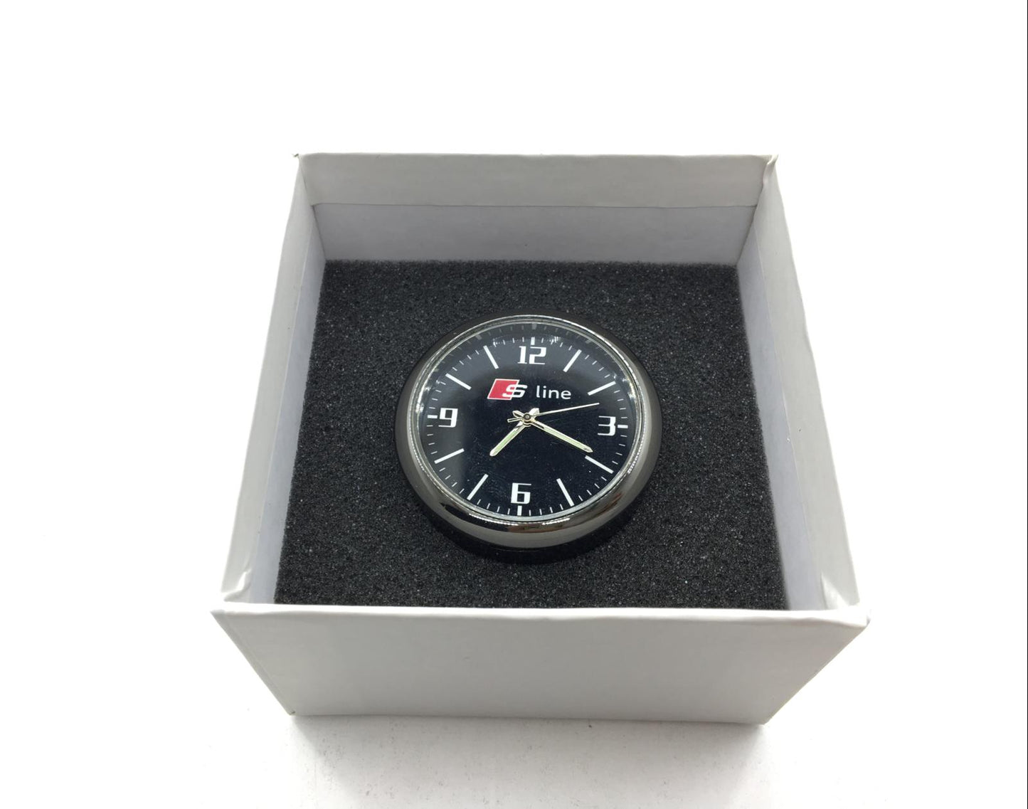 Reloj Analógico Retro Compatible con Ventilación Interior de Automóvil y Guantera, con Logotipo S line