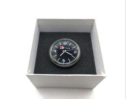 Reloj Analógico Retro Compatible con Ventilación Interior de Automóvil y Guantera, con Logotipo S line