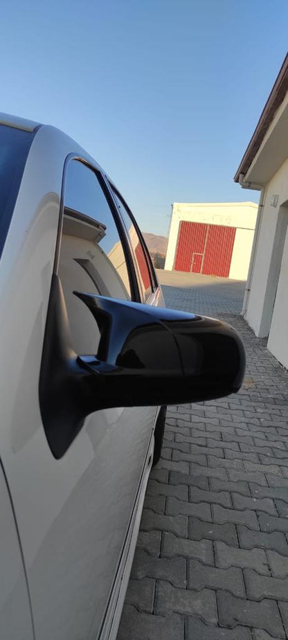 Cubierta de espejo retrovisor de murciélago Batman para Seat Toledo MK2 1998-2005, plástico ABS negro piano