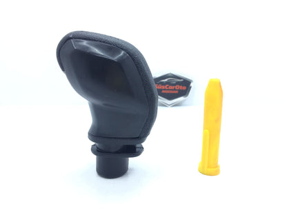 Pomo de palanca de cambios universal con apariencia deportiva, con adaptador, color negro.