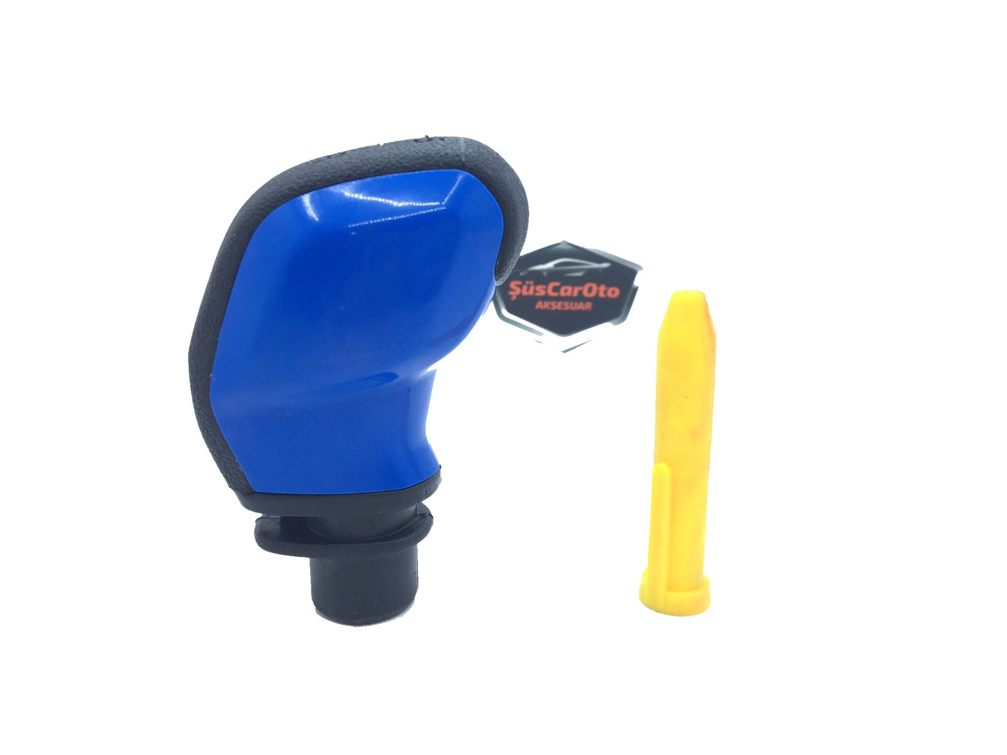 Pomo de palanca de cambios universal con apariencia deportiva, compatible con todos los vehículos, con adaptador, AZUL