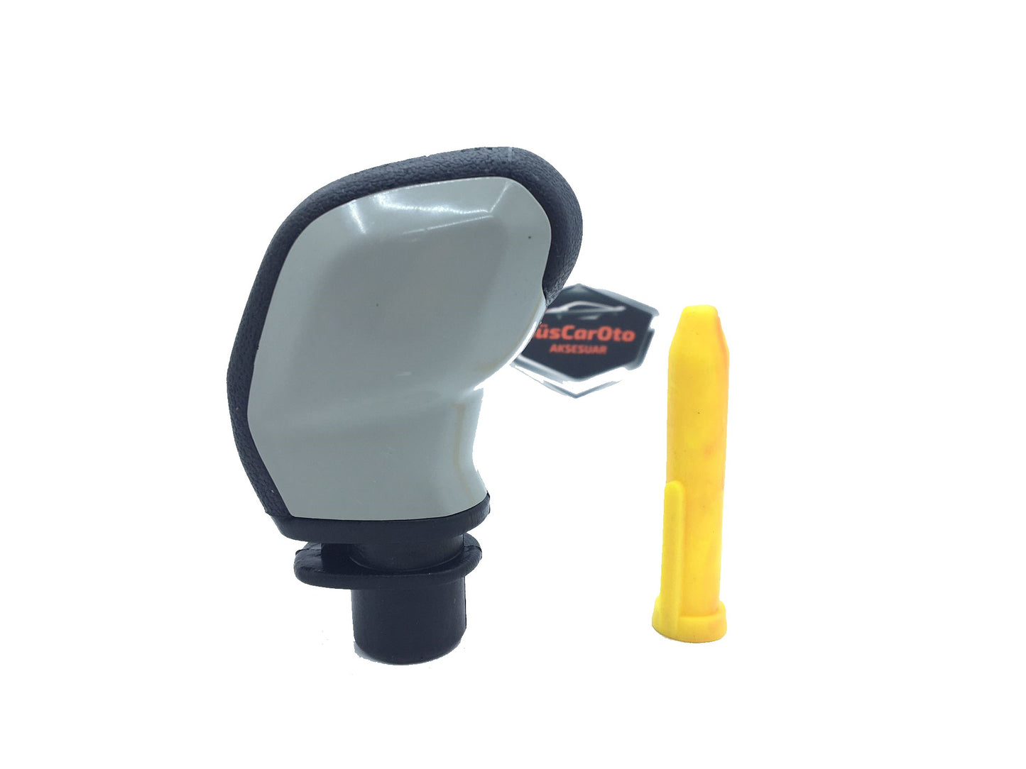 Pomo de cambio universal de aspecto deportivo compatible con todos los vehículos, con adaptador GRIS