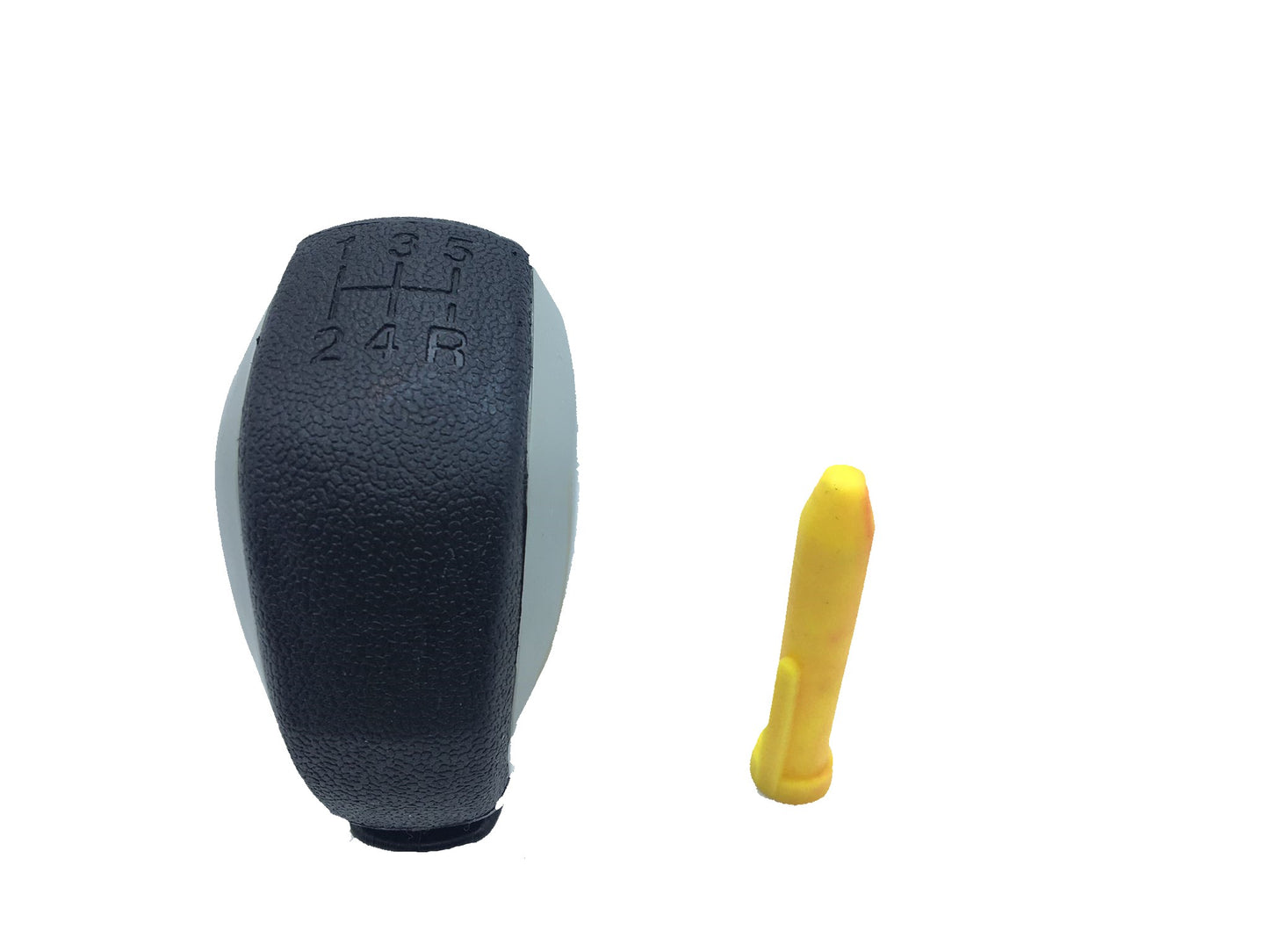 Pomo de cambio universal de aspecto deportivo compatible con todos los vehículos, con adaptador GRIS