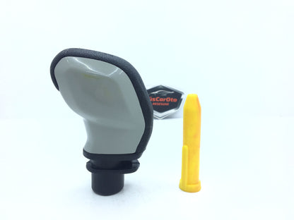 Pomo de cambio universal de aspecto deportivo compatible con todos los vehículos, con adaptador GRIS