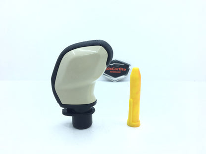 Pomo de palanca de cambios universal deportivo con adaptador, color BEIGE, compatible con todos los vehículos