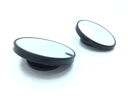 Carub Espejo Retrovisor de Ángulo Muerto Redondo Negro 2 unidades 5 cm Giratorio