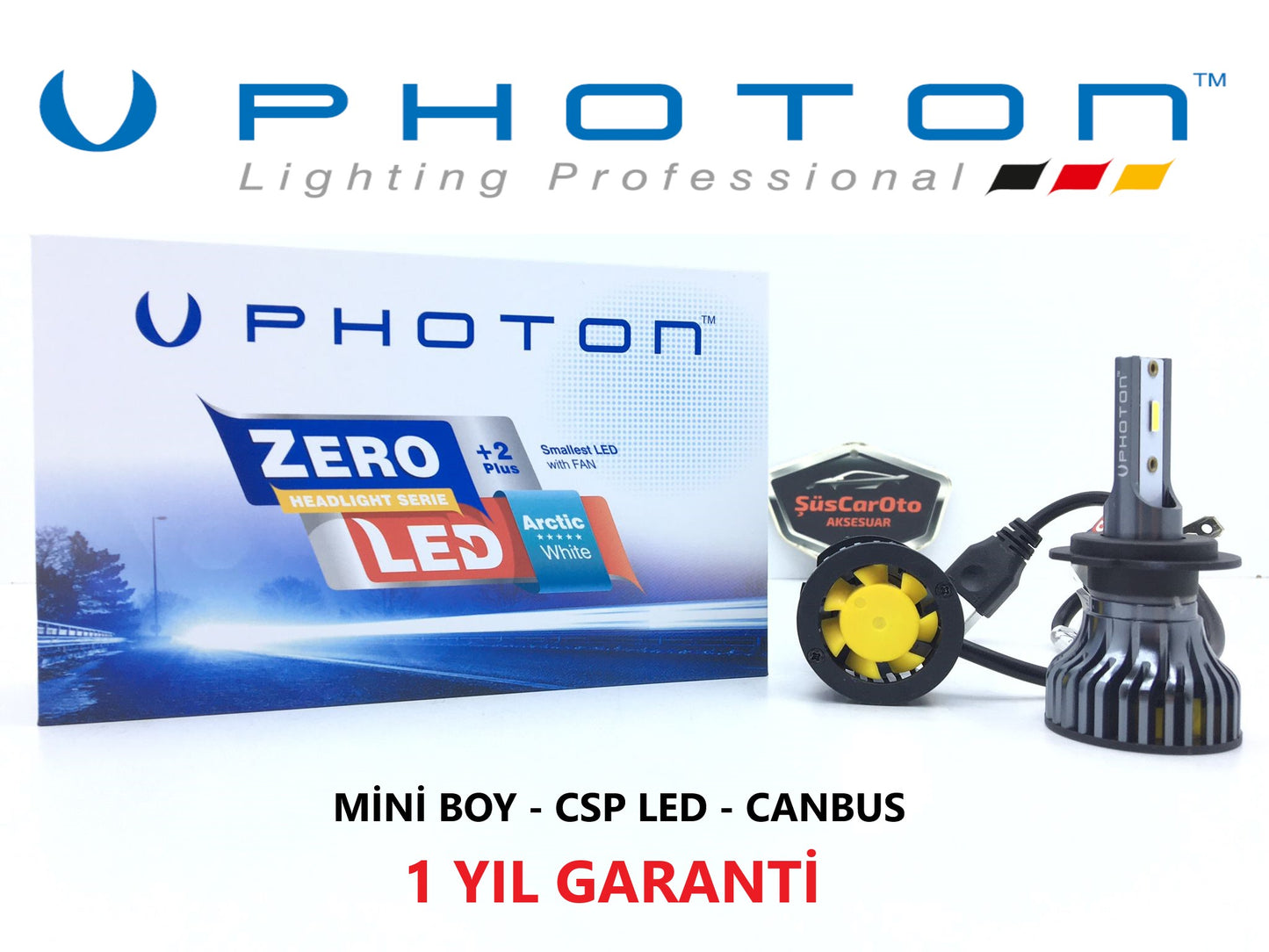 Photon Zero +2 Plus Nueva Generación Mini CSP Led Xenon Efecto Flash Ventilador Delgado Xenon 6000K H8