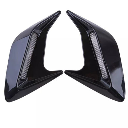 Universal Piano Black Cubierta Capó Guardabarros Rejilla Ventilación Derecha Izquierda 2 Piezas Mini Scoop NKT155