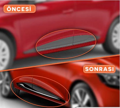 Embellecedores cromados para puertas laterales Renault Clio 4 HB, 4 piezas, 2012 y posteriores