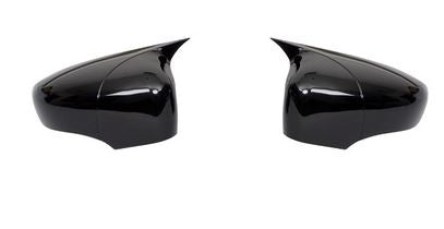 Tapas de espejo retrovisor tipo Batman para Skoda Superb B6 con señalizador 2008-2015, plástico ABS negro piano.
