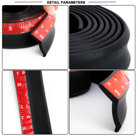SAMURAI Ez Lip Spoiler Delantero Goma Flexible Suave 3M Adhesivo Añadido 2.5 m ONP496