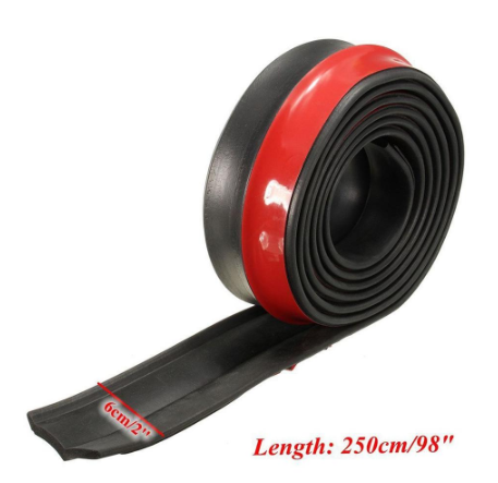 SAMURAI Ez Lip Spoiler Delantero Goma Flexible Suave 3M Adhesivo Añadido 2.5 m ONP496