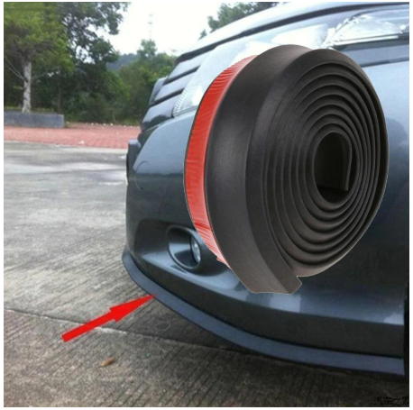 SAMURAI Ez Lip Spoiler Delantero Goma Flexible Suave 3M Adhesivo Añadido 2.5 m ONP496