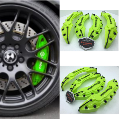 Juego de 4 cubiertas de pinza de freno Brembo universales de 17'' y más, verdes