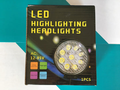 Luz de Trabajo LED Cuadrada 9 LED 27W 12-85V