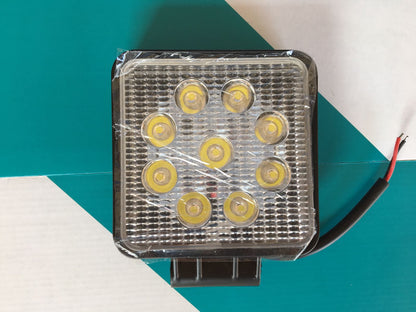 Luz de Trabajo LED Cuadrada 9 LED 27W 12-85V